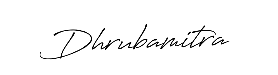 Make a beautiful signature design for name Dhrubamitra. With this signature (Antro_Vectra_Bolder) style, you can create a handwritten signature for free. Dhrubamitra signature style 7 images and pictures png