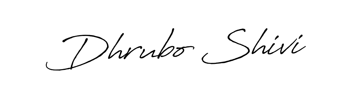 Also we have Dhrubo Shivi name is the best signature style. Create professional handwritten signature collection using Antro_Vectra_Bolder autograph style. Dhrubo Shivi signature style 7 images and pictures png