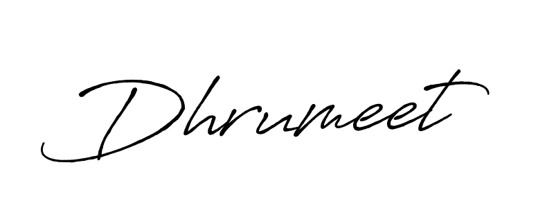 Dhrumeet stylish signature style. Best Handwritten Sign (Antro_Vectra_Bolder) for my name. Handwritten Signature Collection Ideas for my name Dhrumeet. Dhrumeet signature style 7 images and pictures png