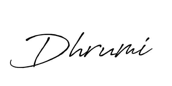 Best and Professional Signature Style for Dhrumi. Antro_Vectra_Bolder Best Signature Style Collection. Dhrumi signature style 7 images and pictures png