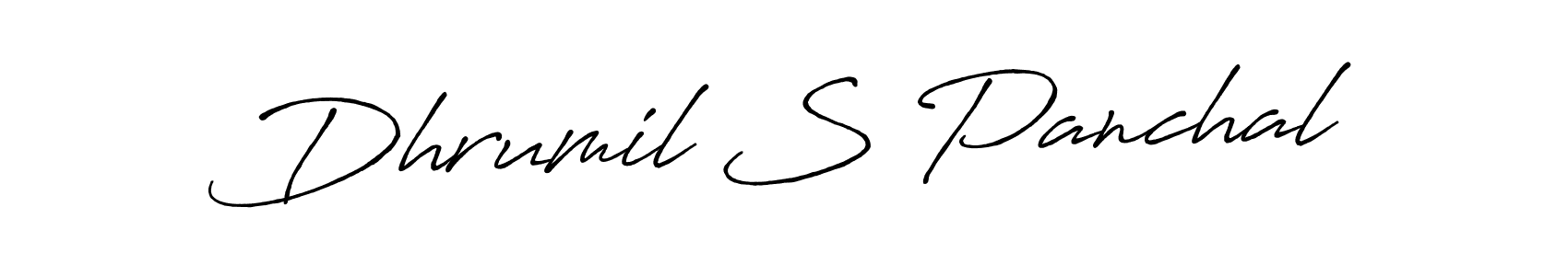 It looks lik you need a new signature style for name Dhrumil S Panchal. Design unique handwritten (Antro_Vectra_Bolder) signature with our free signature maker in just a few clicks. Dhrumil S Panchal signature style 7 images and pictures png
