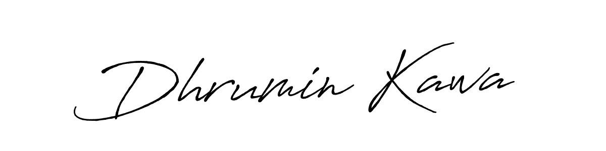 Also You can easily find your signature by using the search form. We will create Dhrumin Kawa name handwritten signature images for you free of cost using Antro_Vectra_Bolder sign style. Dhrumin Kawa signature style 7 images and pictures png