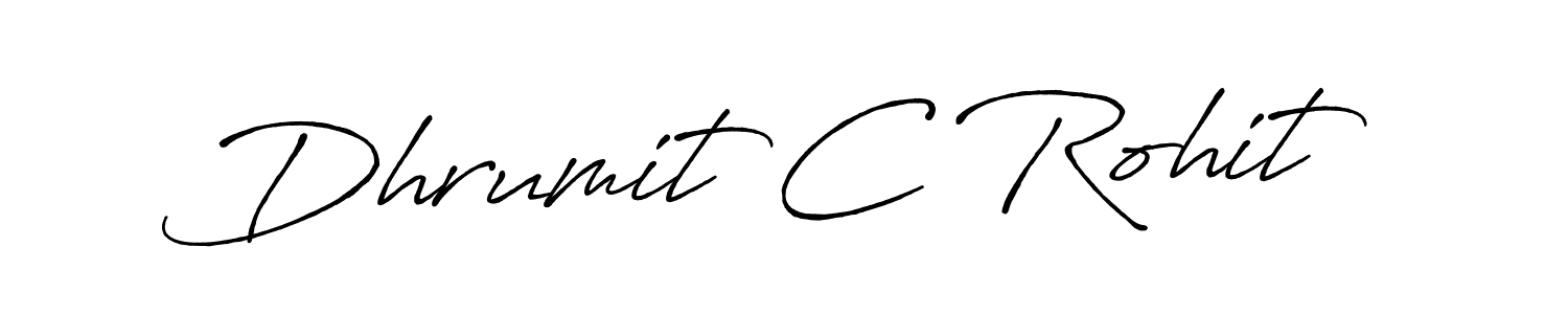 Once you've used our free online signature maker to create your best signature Antro_Vectra_Bolder style, it's time to enjoy all of the benefits that Dhrumit C Rohit name signing documents. Dhrumit C Rohit signature style 7 images and pictures png