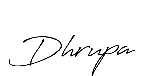 How to make Dhrupa name signature. Use Antro_Vectra_Bolder style for creating short signs online. This is the latest handwritten sign. Dhrupa signature style 7 images and pictures png