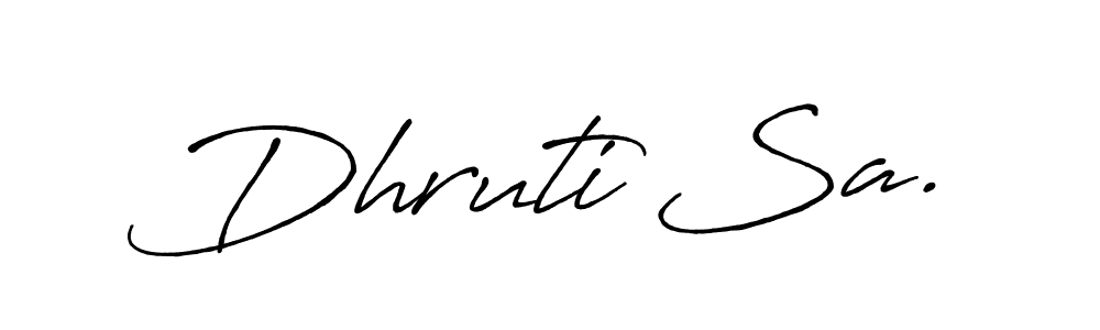 Once you've used our free online signature maker to create your best signature Antro_Vectra_Bolder style, it's time to enjoy all of the benefits that Dhruti Sa. name signing documents. Dhruti Sa. signature style 7 images and pictures png