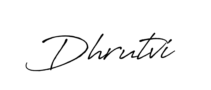 The best way (Antro_Vectra_Bolder) to make a short signature is to pick only two or three words in your name. The name Dhrutvi include a total of six letters. For converting this name. Dhrutvi signature style 7 images and pictures png