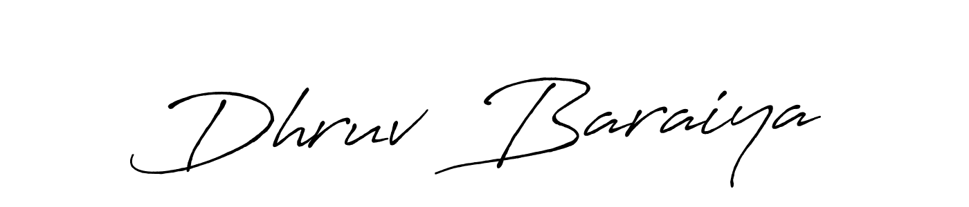 Make a beautiful signature design for name Dhruv  Baraiya. Use this online signature maker to create a handwritten signature for free. Dhruv  Baraiya signature style 7 images and pictures png