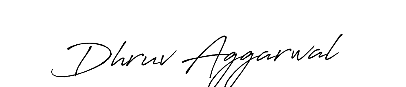 The best way (Antro_Vectra_Bolder) to make a short signature is to pick only two or three words in your name. The name Dhruv Aggarwal include a total of six letters. For converting this name. Dhruv Aggarwal signature style 7 images and pictures png