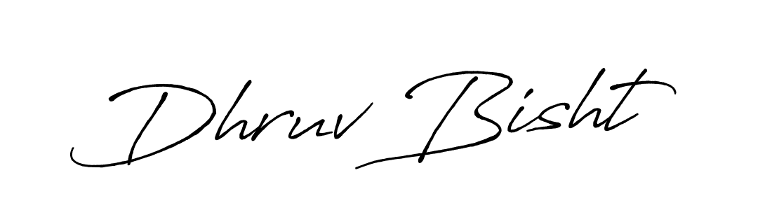 You should practise on your own different ways (Antro_Vectra_Bolder) to write your name (Dhruv Bisht) in signature. don't let someone else do it for you. Dhruv Bisht signature style 7 images and pictures png