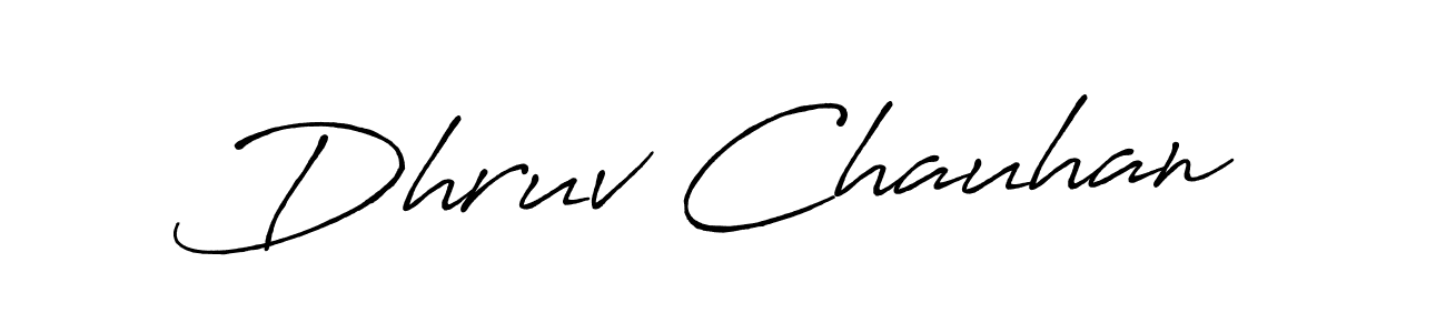 How to Draw Dhruv Chauhan signature style? Antro_Vectra_Bolder is a latest design signature styles for name Dhruv Chauhan. Dhruv Chauhan signature style 7 images and pictures png