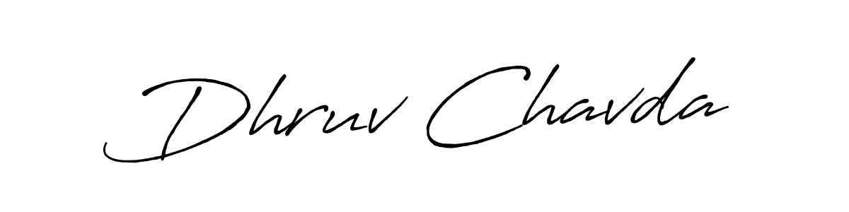 How to Draw Dhruv Chavda signature style? Antro_Vectra_Bolder is a latest design signature styles for name Dhruv Chavda. Dhruv Chavda signature style 7 images and pictures png