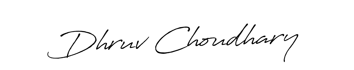How to make Dhruv Choudhary signature? Antro_Vectra_Bolder is a professional autograph style. Create handwritten signature for Dhruv Choudhary name. Dhruv Choudhary signature style 7 images and pictures png