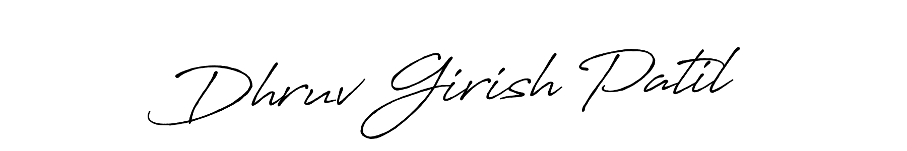 Dhruv Girish Patil stylish signature style. Best Handwritten Sign (Antro_Vectra_Bolder) for my name. Handwritten Signature Collection Ideas for my name Dhruv Girish Patil. Dhruv Girish Patil signature style 7 images and pictures png