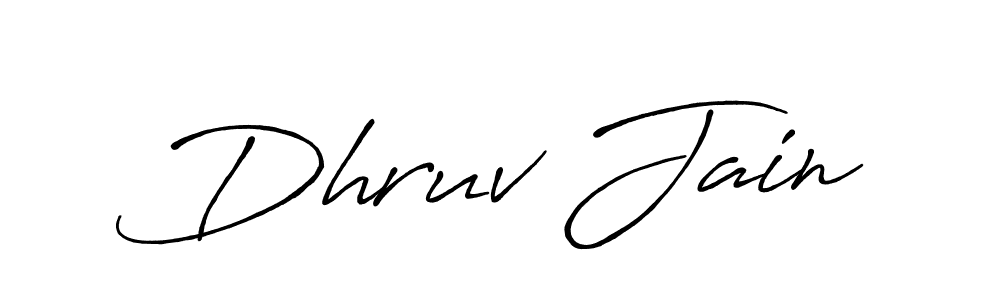 You should practise on your own different ways (Antro_Vectra_Bolder) to write your name (Dhruv Jain) in signature. don't let someone else do it for you. Dhruv Jain signature style 7 images and pictures png