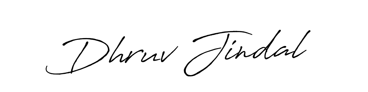 Dhruv Jindal stylish signature style. Best Handwritten Sign (Antro_Vectra_Bolder) for my name. Handwritten Signature Collection Ideas for my name Dhruv Jindal. Dhruv Jindal signature style 7 images and pictures png