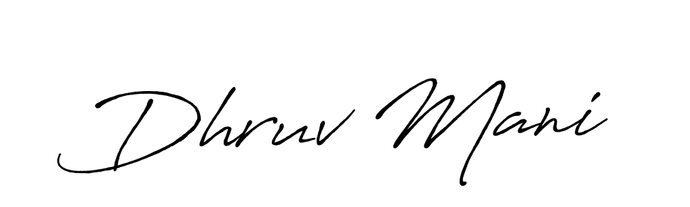 Similarly Antro_Vectra_Bolder is the best handwritten signature design. Signature creator online .You can use it as an online autograph creator for name Dhruv Mani. Dhruv Mani signature style 7 images and pictures png