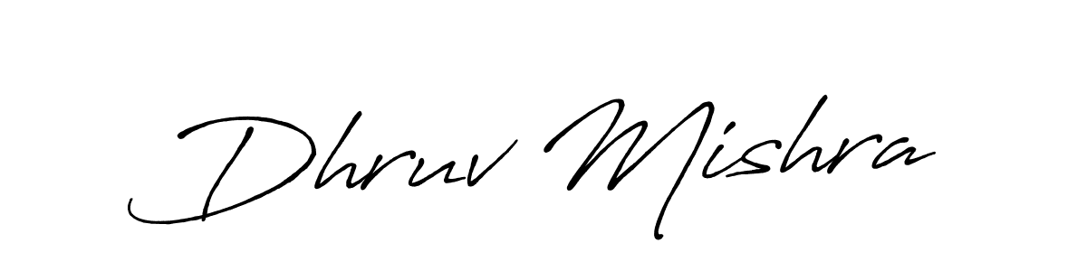 How to make Dhruv Mishra signature? Antro_Vectra_Bolder is a professional autograph style. Create handwritten signature for Dhruv Mishra name. Dhruv Mishra signature style 7 images and pictures png
