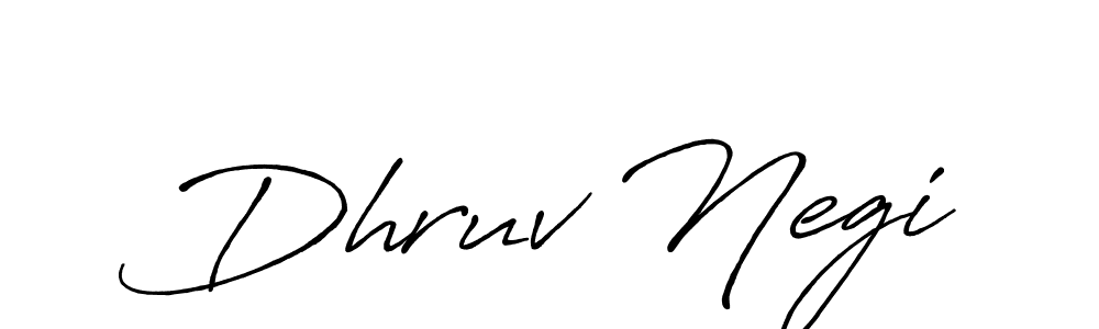 It looks lik you need a new signature style for name Dhruv Negi. Design unique handwritten (Antro_Vectra_Bolder) signature with our free signature maker in just a few clicks. Dhruv Negi signature style 7 images and pictures png