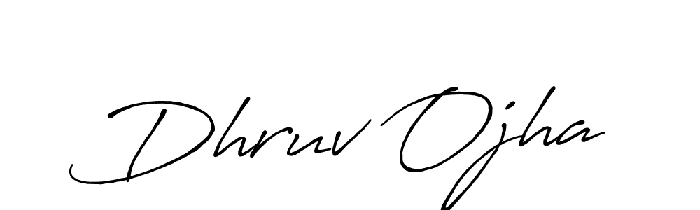 Once you've used our free online signature maker to create your best signature Antro_Vectra_Bolder style, it's time to enjoy all of the benefits that Dhruv Ojha name signing documents. Dhruv Ojha signature style 7 images and pictures png