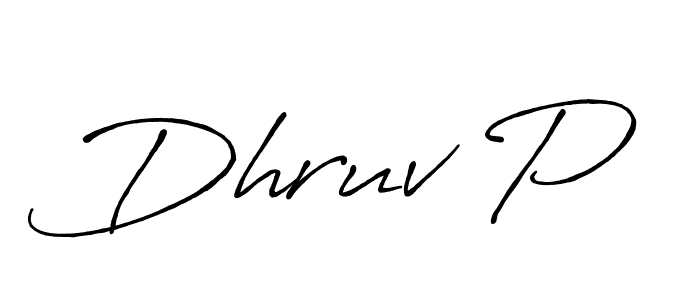 Best and Professional Signature Style for Dhruv P. Antro_Vectra_Bolder Best Signature Style Collection. Dhruv P signature style 7 images and pictures png