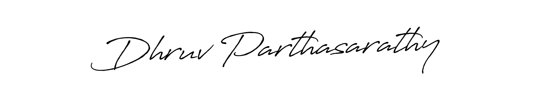 How to make Dhruv Parthasarathy signature? Antro_Vectra_Bolder is a professional autograph style. Create handwritten signature for Dhruv Parthasarathy name. Dhruv Parthasarathy signature style 7 images and pictures png