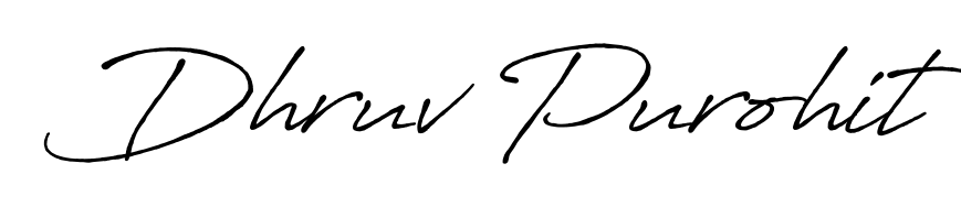 Turn your name Dhruv Purohit into a signature brand with Antro_Vectra_Bolder styling. Download in standard PNG or transparent format anytime. Dhruv Purohit signature style 7 images and pictures png