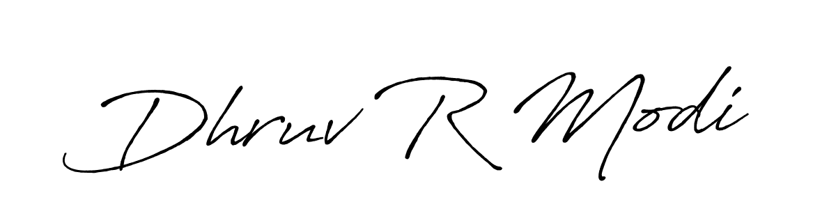 Also You can easily find your signature by using the search form. We will create Dhruv R Modi name handwritten signature images for you free of cost using Antro_Vectra_Bolder sign style. Dhruv R Modi signature style 7 images and pictures png