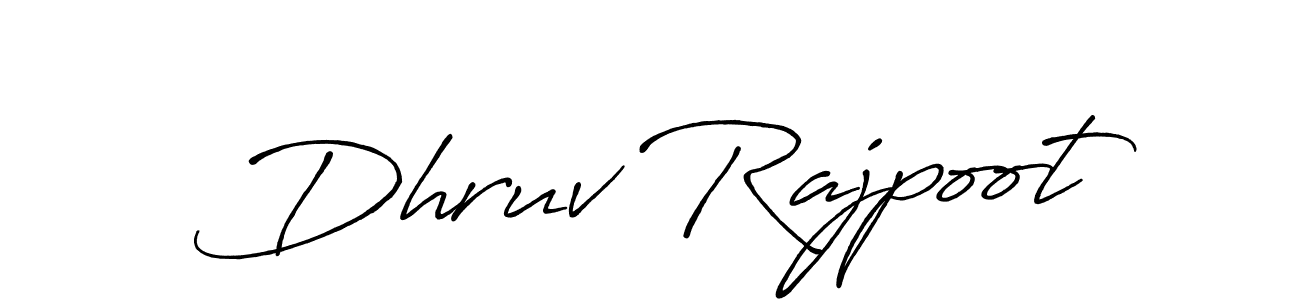 How to make Dhruv Rajpoot signature? Antro_Vectra_Bolder is a professional autograph style. Create handwritten signature for Dhruv Rajpoot name. Dhruv Rajpoot signature style 7 images and pictures png