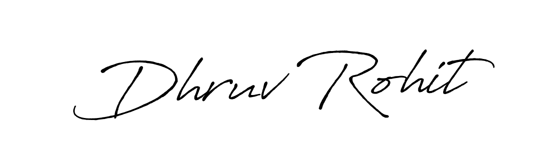 This is the best signature style for the Dhruv Rohit name. Also you like these signature font (Antro_Vectra_Bolder). Mix name signature. Dhruv Rohit signature style 7 images and pictures png