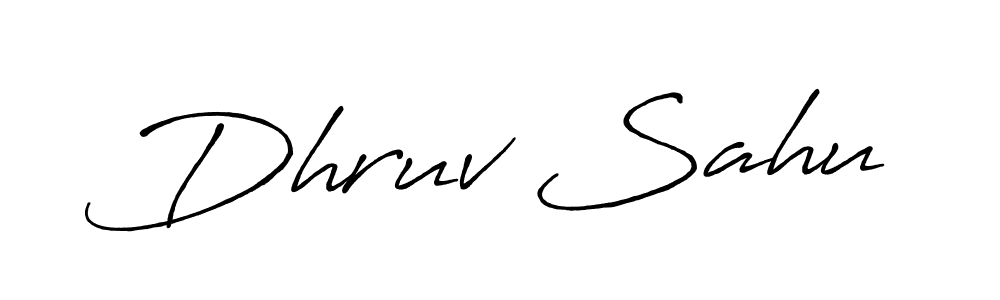 Dhruv Sahu stylish signature style. Best Handwritten Sign (Antro_Vectra_Bolder) for my name. Handwritten Signature Collection Ideas for my name Dhruv Sahu. Dhruv Sahu signature style 7 images and pictures png