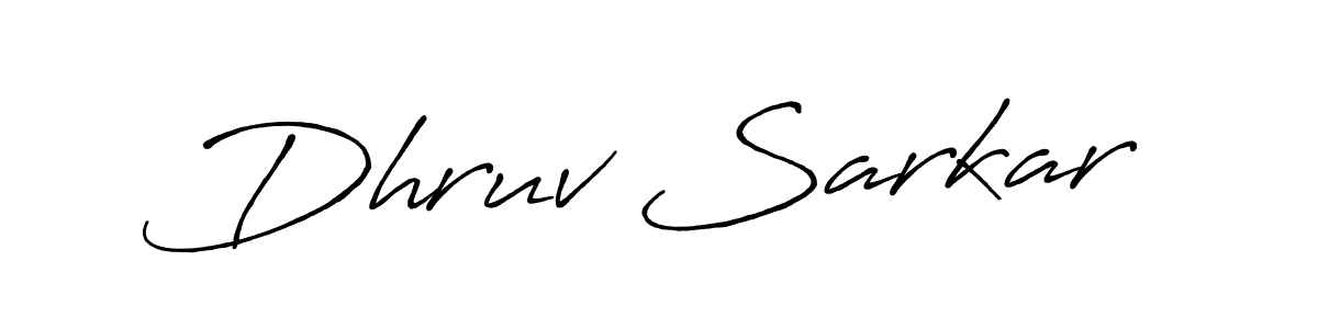 This is the best signature style for the Dhruv Sarkar name. Also you like these signature font (Antro_Vectra_Bolder). Mix name signature. Dhruv Sarkar signature style 7 images and pictures png