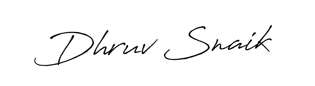 Also we have Dhruv Snaik name is the best signature style. Create professional handwritten signature collection using Antro_Vectra_Bolder autograph style. Dhruv Snaik signature style 7 images and pictures png