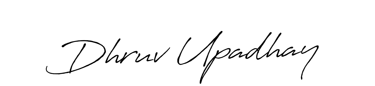 Dhruv Upadhay stylish signature style. Best Handwritten Sign (Antro_Vectra_Bolder) for my name. Handwritten Signature Collection Ideas for my name Dhruv Upadhay. Dhruv Upadhay signature style 7 images and pictures png