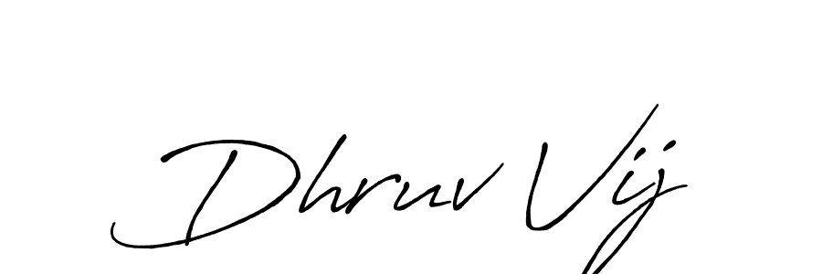 Also You can easily find your signature by using the search form. We will create Dhruv Vij name handwritten signature images for you free of cost using Antro_Vectra_Bolder sign style. Dhruv Vij signature style 7 images and pictures png