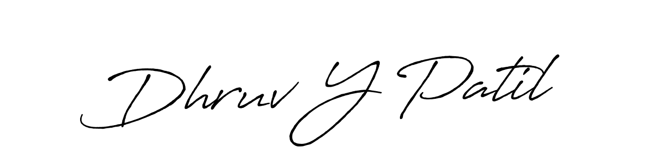 How to make Dhruv Y Patil signature? Antro_Vectra_Bolder is a professional autograph style. Create handwritten signature for Dhruv Y Patil name. Dhruv Y Patil signature style 7 images and pictures png
