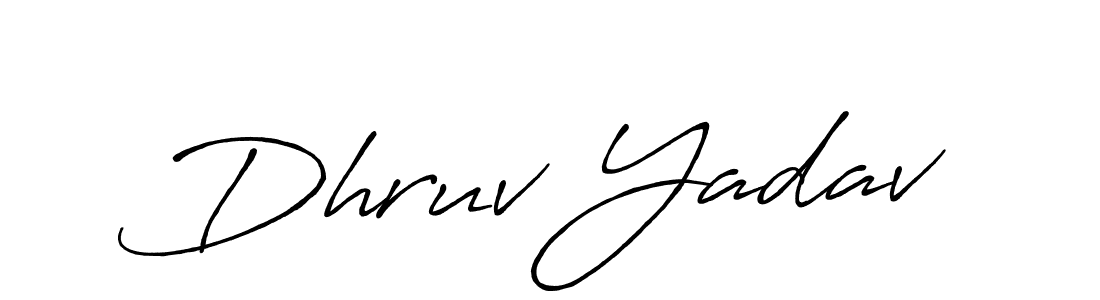 It looks lik you need a new signature style for name Dhruv Yadav. Design unique handwritten (Antro_Vectra_Bolder) signature with our free signature maker in just a few clicks. Dhruv Yadav signature style 7 images and pictures png