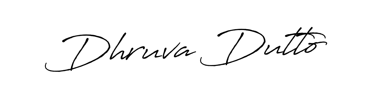 How to make Dhruva Dutto signature? Antro_Vectra_Bolder is a professional autograph style. Create handwritten signature for Dhruva Dutto name. Dhruva Dutto signature style 7 images and pictures png