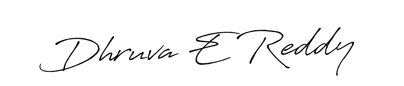 Use a signature maker to create a handwritten signature online. With this signature software, you can design (Antro_Vectra_Bolder) your own signature for name Dhruva E Reddy. Dhruva E Reddy signature style 7 images and pictures png