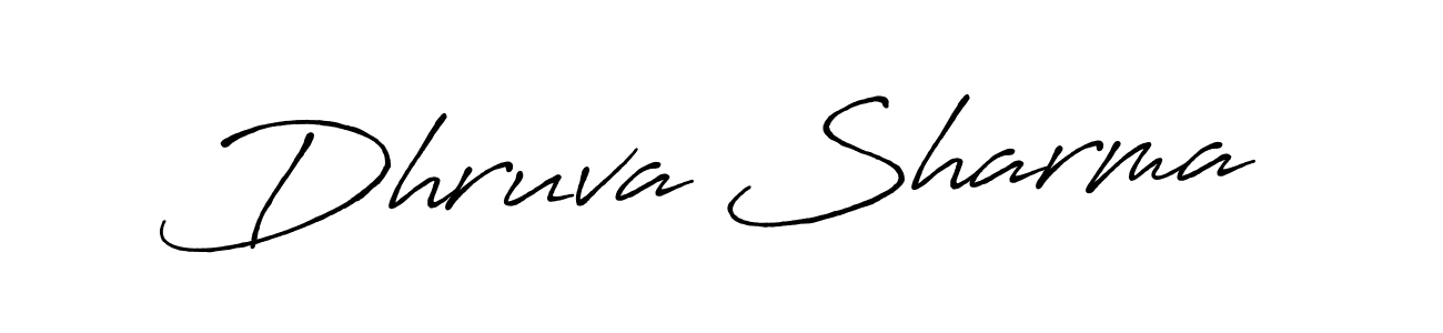 Design your own signature with our free online signature maker. With this signature software, you can create a handwritten (Antro_Vectra_Bolder) signature for name Dhruva Sharma. Dhruva Sharma signature style 7 images and pictures png