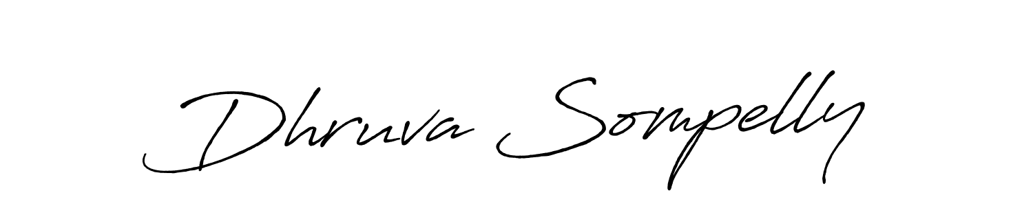 How to Draw Dhruva Sompelly signature style? Antro_Vectra_Bolder is a latest design signature styles for name Dhruva Sompelly. Dhruva Sompelly signature style 7 images and pictures png