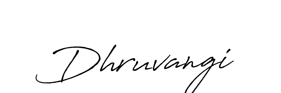Use a signature maker to create a handwritten signature online. With this signature software, you can design (Antro_Vectra_Bolder) your own signature for name Dhruvangi. Dhruvangi signature style 7 images and pictures png