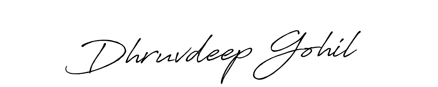 Similarly Antro_Vectra_Bolder is the best handwritten signature design. Signature creator online .You can use it as an online autograph creator for name Dhruvdeep Gohil. Dhruvdeep Gohil signature style 7 images and pictures png