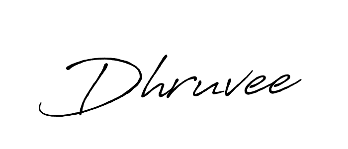 Dhruvee stylish signature style. Best Handwritten Sign (Antro_Vectra_Bolder) for my name. Handwritten Signature Collection Ideas for my name Dhruvee. Dhruvee signature style 7 images and pictures png