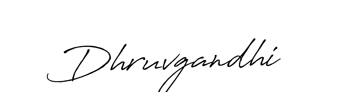 How to make Dhruvgandhi signature? Antro_Vectra_Bolder is a professional autograph style. Create handwritten signature for Dhruvgandhi name. Dhruvgandhi signature style 7 images and pictures png