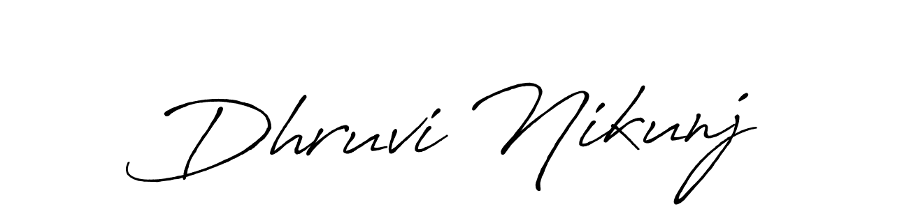 if you are searching for the best signature style for your name Dhruvi Nikunj. so please give up your signature search. here we have designed multiple signature styles  using Antro_Vectra_Bolder. Dhruvi Nikunj signature style 7 images and pictures png