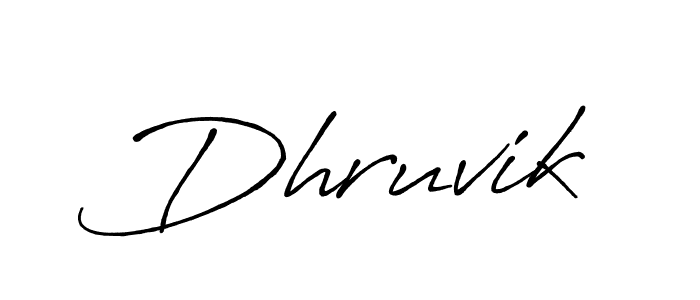 It looks lik you need a new signature style for name Dhruvik. Design unique handwritten (Antro_Vectra_Bolder) signature with our free signature maker in just a few clicks. Dhruvik signature style 7 images and pictures png