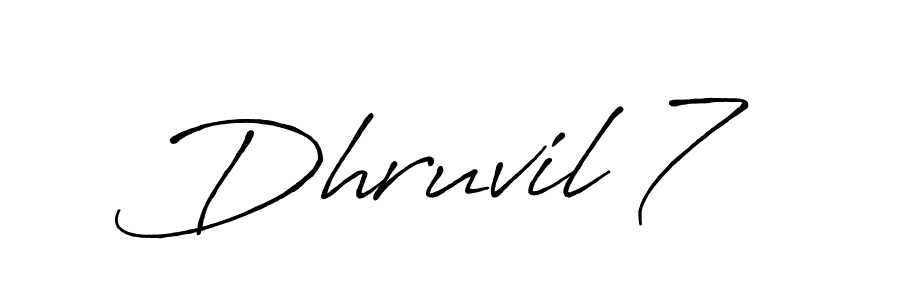 Also we have Dhruvil 7 name is the best signature style. Create professional handwritten signature collection using Antro_Vectra_Bolder autograph style. Dhruvil 7 signature style 7 images and pictures png