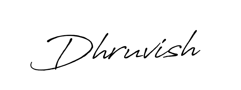 Make a beautiful signature design for name Dhruvish. Use this online signature maker to create a handwritten signature for free. Dhruvish signature style 7 images and pictures png