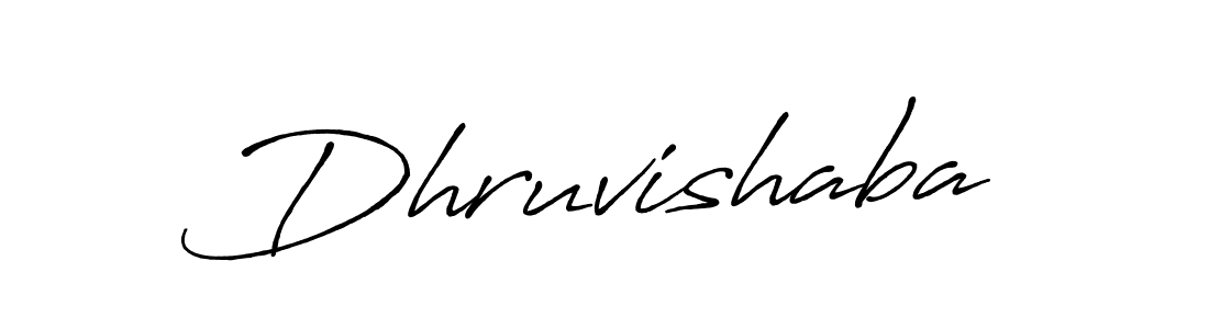 Here are the top 10 professional signature styles for the name Dhruvishaba. These are the best autograph styles you can use for your name. Dhruvishaba signature style 7 images and pictures png