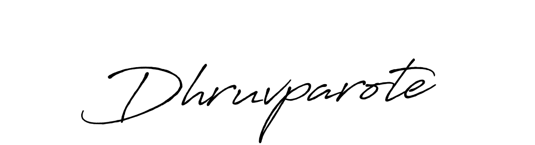 It looks lik you need a new signature style for name Dhruvparote. Design unique handwritten (Antro_Vectra_Bolder) signature with our free signature maker in just a few clicks. Dhruvparote signature style 7 images and pictures png